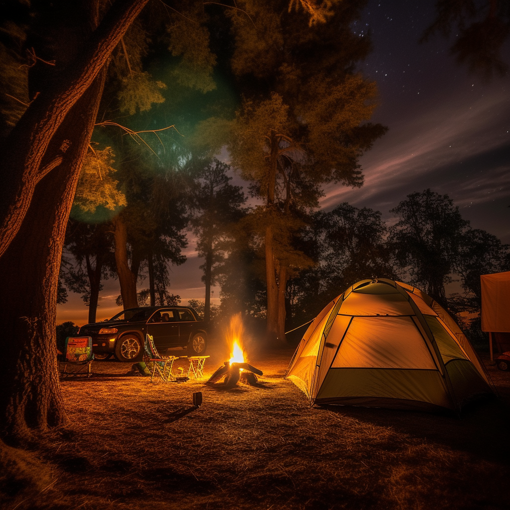 Camping in U.S. National Parks is only allowed in designated campgrounds or specific backcountry areas with a permit.